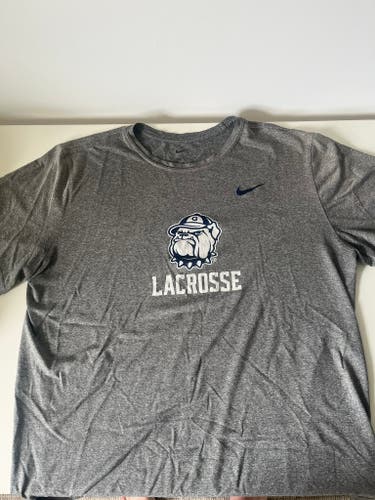 Georgetown Lacrosse Team Issued Gray XL Nike Shirt
