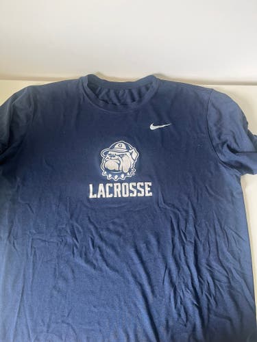 Georgetown Lacrosse Team Issued Blue XL Nike Shirt