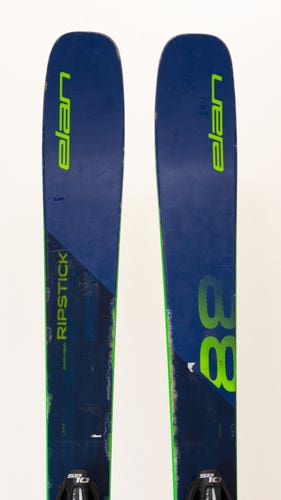 Used 2020 Elan Ripstick 88 Skis With Bindings, Size: 172 (241046)