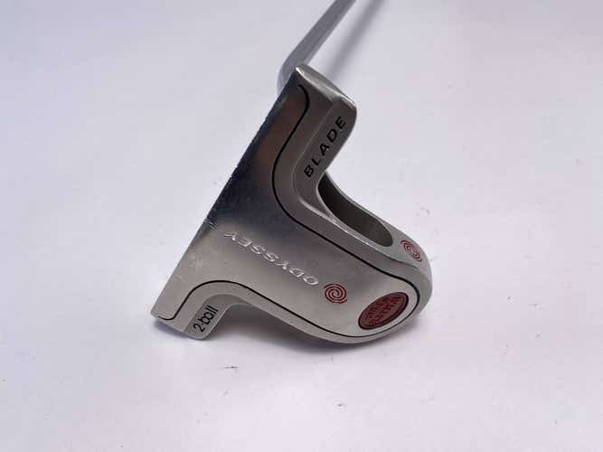 Odyssey White Steel 2-Ball Blade Putter 34" SuperStroke Tour 3.0 Mens RH