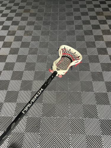 ECD Weapon X Faceoff Lacrosse Head on Maverik Range Shaft