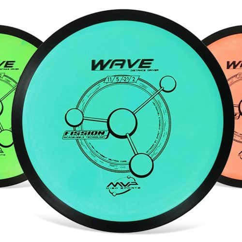 New Mvp Fission Wave 46-49 Disc Golf Driver Various Colors