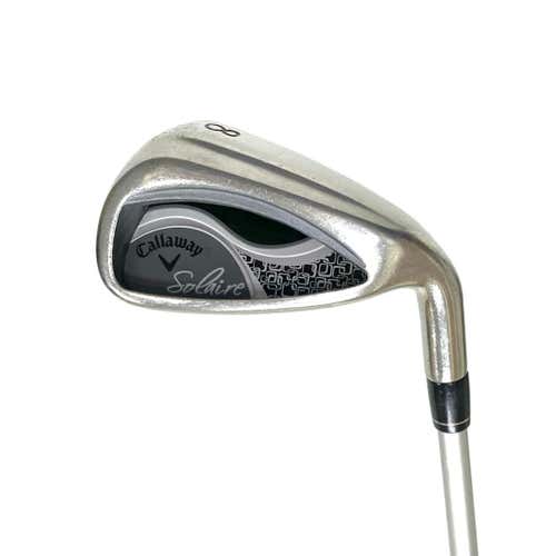 Used Callaway Solaire Women's Right 8 Iron Ladies Flex Graphite Shaft