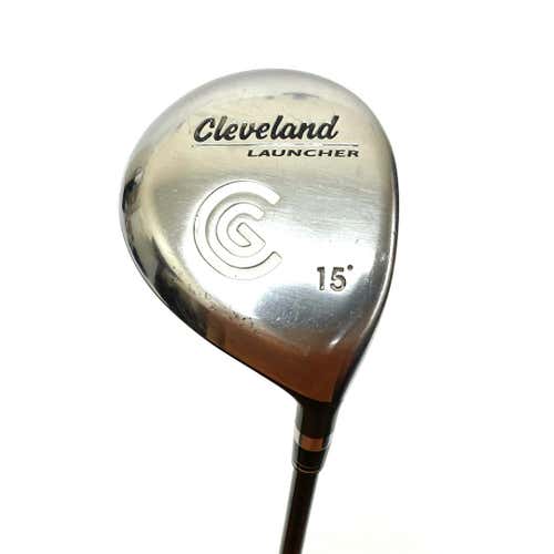 Used Cleveland Launcher Men's Right 3 Wood Stiff Flex Graphite Shaft