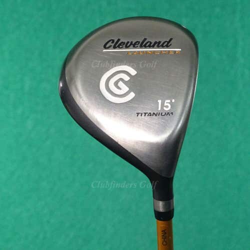 Cleveland Launcher Titanium Fairway 15 3 Wood Launcher Gold 65g Graphite Stiff