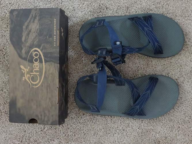 Chaco Z Cloud Mens Sandals Aero Blue Size 11 Wide NIB