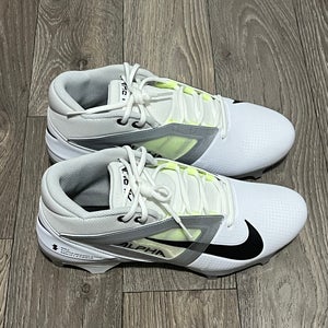 Nike Alpha Menace 4 Pro Men's Football Cleats White/Photon FD7037-100 Sz 10.5