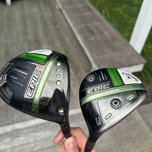 RH Callaway Epic Max LS Driver and Epic Max 3W Combo