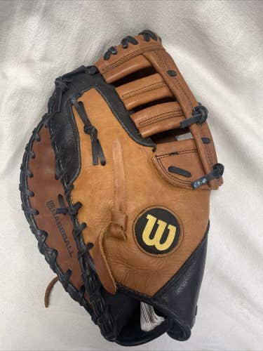 LHT Size 12 3/4” Wilson A500 First Baseman’s Baseball Glove
