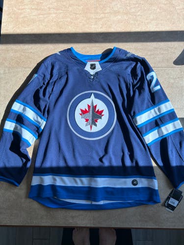 Signed Nikolaj Ehlers Winnipeg Jets Size 54 Men's Adidas Jersey with COA