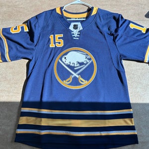 Signed Jack Eichel #15 Buffalo Sabers throwback jersey Adidas Size 52 with CoA