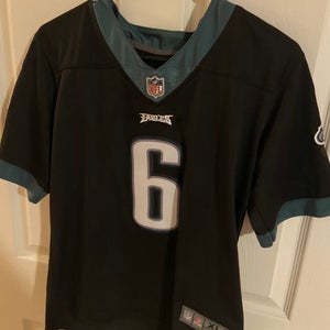 Devonta Smith Jr Eagles Black Used youth XL Boys Nike Jersey