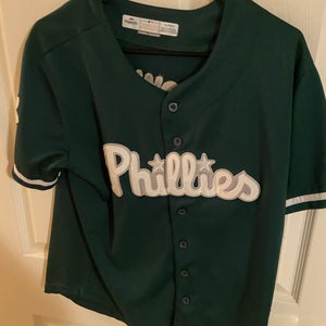 Ryan Howard Green Used Youth XL Boys Nike Jersey