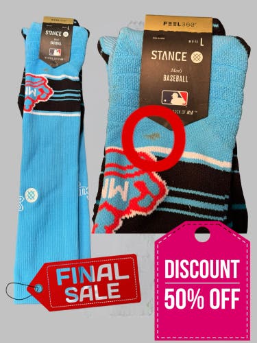 MLB Miami Marlins City Connect Uniform Baseball Socks by Stance * READ!
