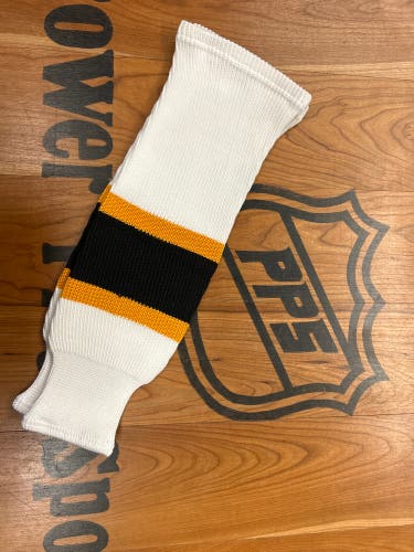 K1 Youth Hockey Socks-Boston Bruins White