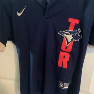 Vlad Guerrero Jr all star game jersey Blue Used youth Small Boys Nike Jersey