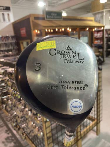 Crown Jewel Fairway Titan Steel Zero Tolerance Fairway 3 Wood UniFlex Graphite