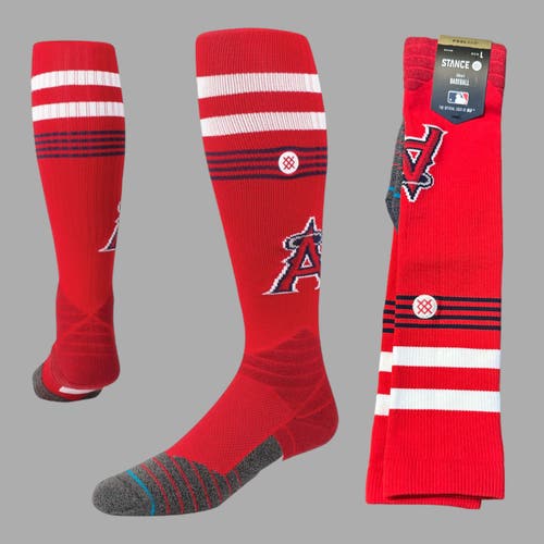 MLB Los Angeles Angels Diamond Pro Uniform Baseball Socks by Stance * NEW