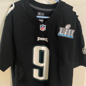 Nick Foles Super Bowl jersey Black Used Youth Medium Boys Nike Jersey