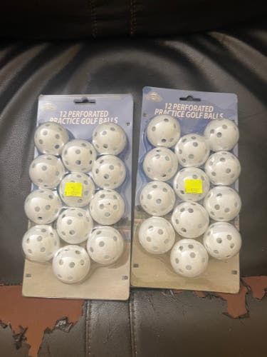 2 practice golf balls packages