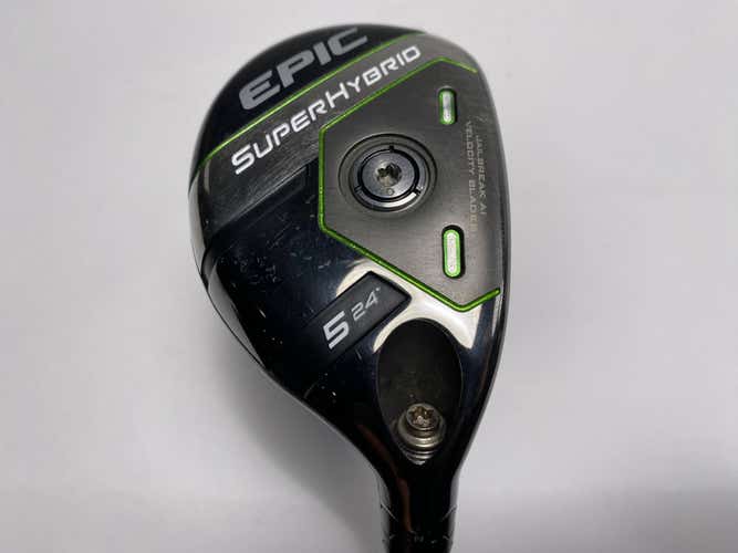 Callaway EPIC Super 5 Hybrid 24* AeroTech Steelfiber fc65 F2 Senior RH Midsize