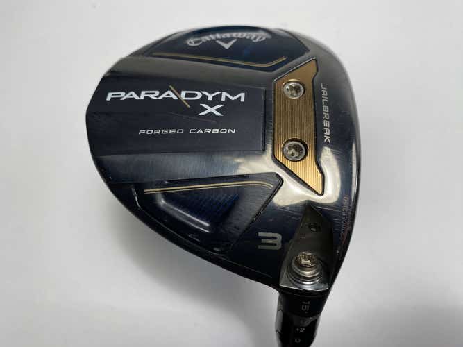 Callaway Paradym X 3 Fairway Wood 15* Mitsubishi Chemical Kai'li Stiff Mens RH