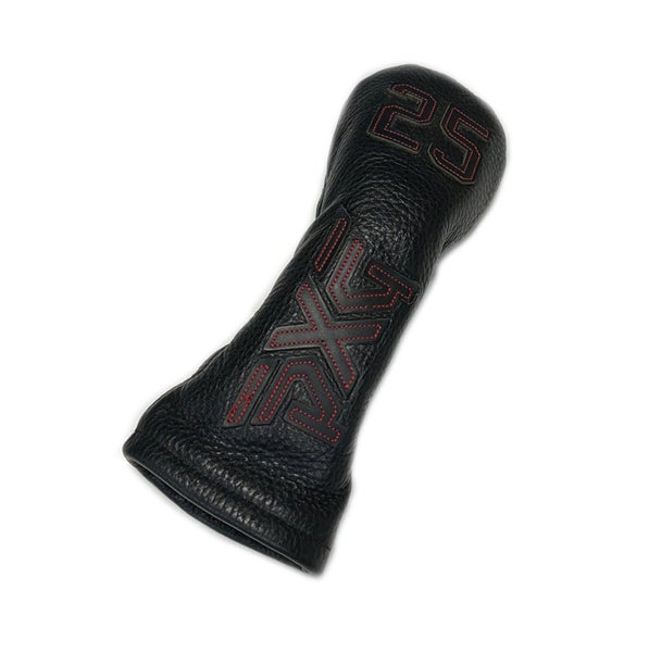 PXG Parsons Xtreme Golf Genuine Leather Black/Red Stiching 25* Hybrid/Rescue