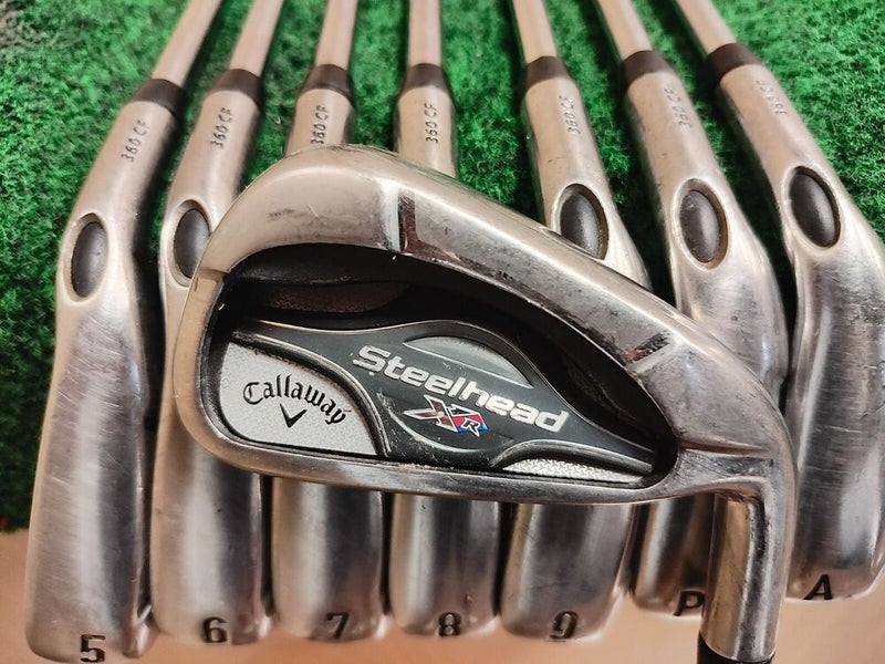 Callaway Steelhead XR 360 CF Golf Iron Set 4-PW,AW Steel Shaft Stiff Flex S300