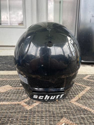 Black medium football helmet
