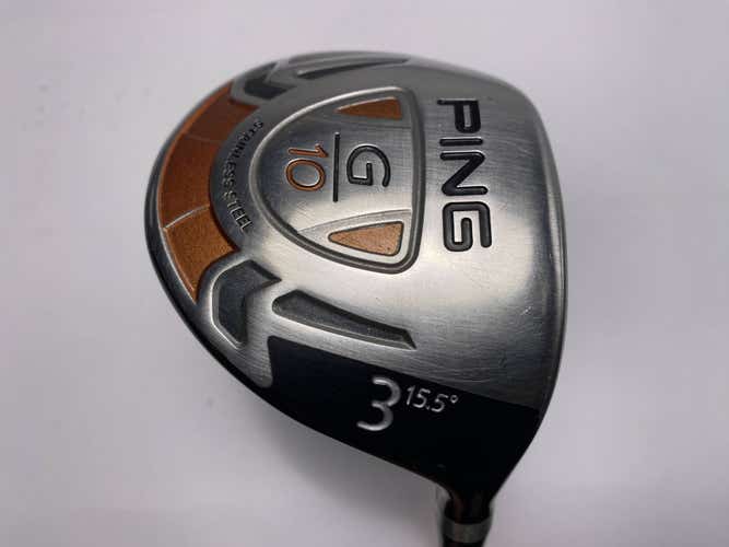 Ping G10 3 Fairway Wood 15.5* TFC 129 F Regular Graphite Mens RH Midsize Grip