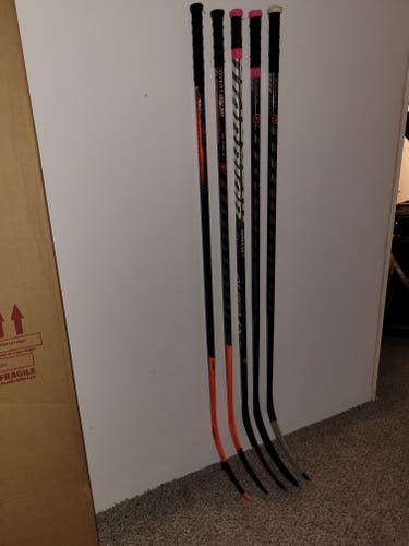 Assorted Warrior Right Handed Hockey Sticks