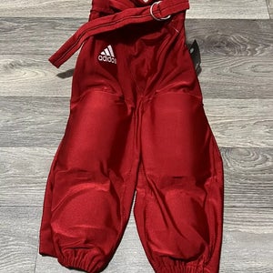 New Men's Climalite Adidas 690PA Football Integrated Padded Pants Size M Red