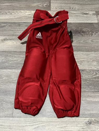 New Men's Climalite Adidas 690PA Football Integrated Padded Pants Size M Red