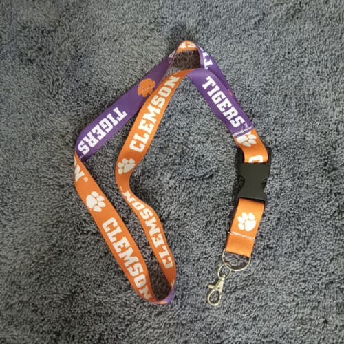 NCAA Clemson Tigers Logo Spell Out Badge ID Holder