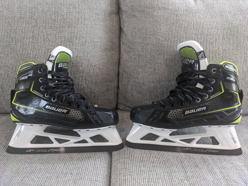 Used Senior Bauer GSX Hockey Goalie Skates Regular Width 8.5