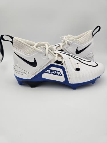 Nike Alpha Menace Pro 3 'White Game Royal' Football Cleats Men's Size 12