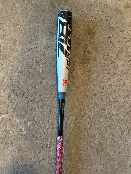 Used 2018 Louisville Slugger Select 718 BBCOR Certified Bat (-3) Hybrid 30 oz 33"