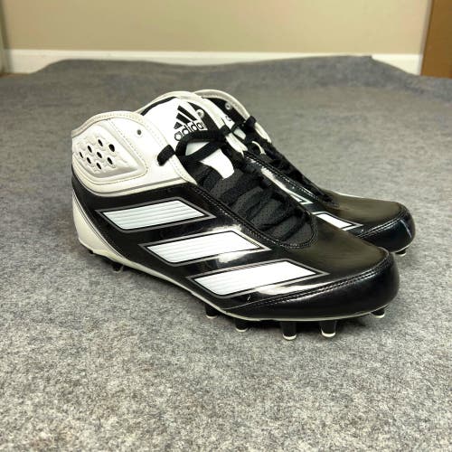 Adidas Mens Football Cleats 11.5 White Black Shoe Lacrosse Malice 2 Fly Sports