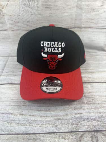 2023 Chicago Bulls New Era 9FORTY NBA Basketball Adjustable Red/Black Hat New