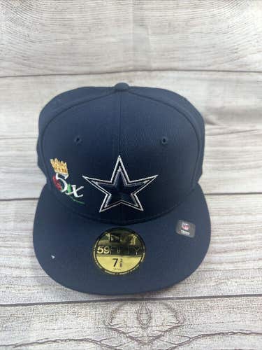 NFL Dallas Cowboys 5x Crown Super Bowl Champs 59FIFTY New Era Fitted7 3/8