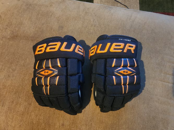 Bauer Nexus 1000 Anaheim Ducks Hockey Gloves 13" black and orange
