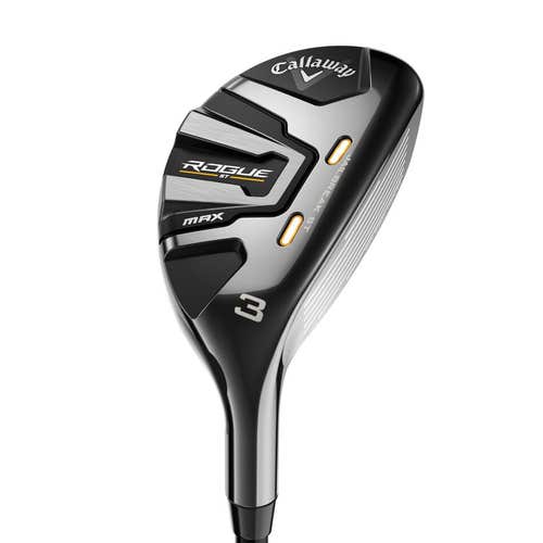 LEFT HANDED CALLAWAY ROGUE ST MAX 3 HYBRID GRAPHITE STIFF MITSUBISHI TENSEI AV BLUE 75 GRAPHITE