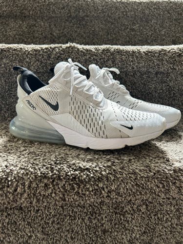 White New Men's Nike Air max 270 Shoes