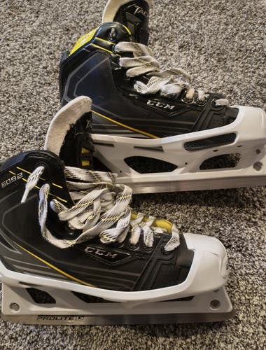 Senior Used CCM Tacks 6092 Hockey Goalie Skates Regular Width Size 8