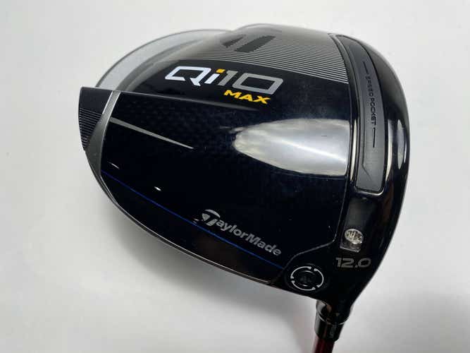 TaylorMade Qi10 MAX Driver 12* Fujikura Ventus Red 5-S Stiff Graphite Mens RH