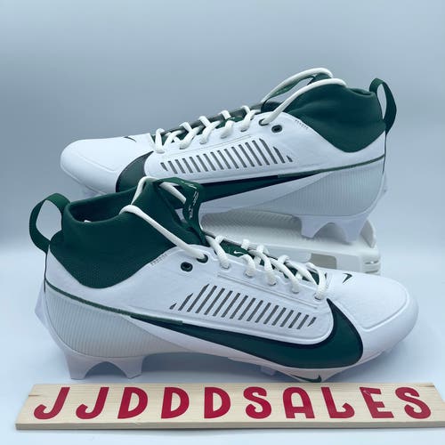 Nike Vapor Edge Pro 360 2 Football Cleats White Green FJ1581-130 Men's Sz 11.5 NEW