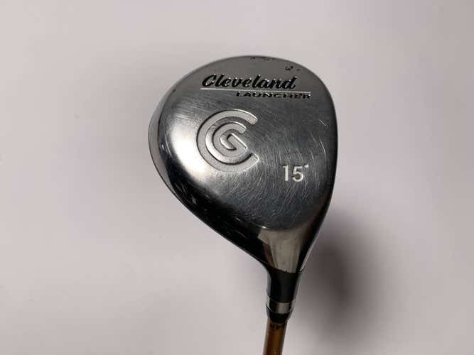 Cleveland Launcher 3 Fairway Wood 15* Launcher Gold 65g Stiff Graphite Mens RH