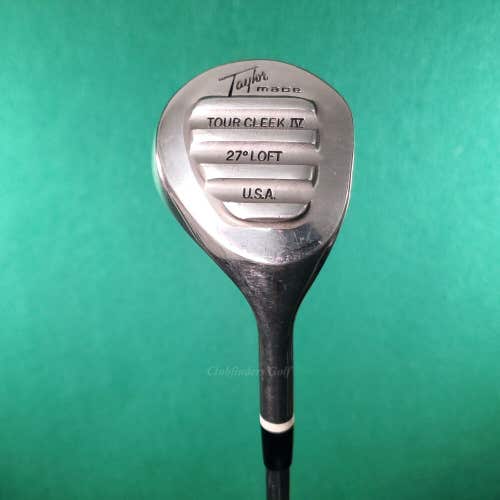 VINTAGE TaylorMade Tour Cleek IV Pittsburgh Persimmon 27° Fairway Wood Regular