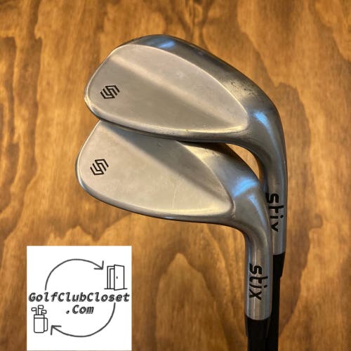 Stix Golf Wedge Set / 52° 60° Regular Flex Graphite Shafts 36”