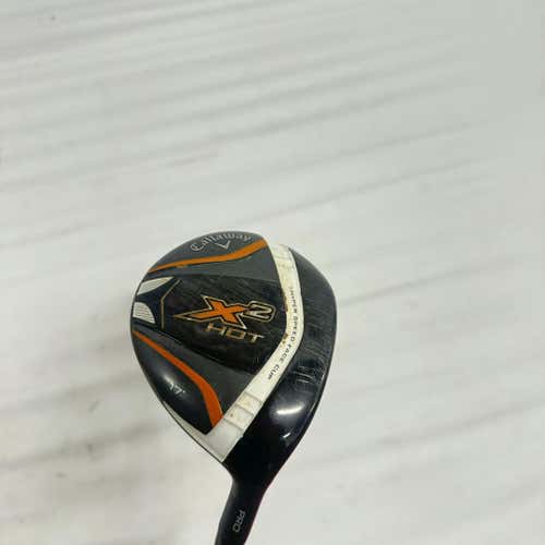 Used Callaway X2 Hot 4 Wood Stiff Flex Graphite Shaft Fairway Woods